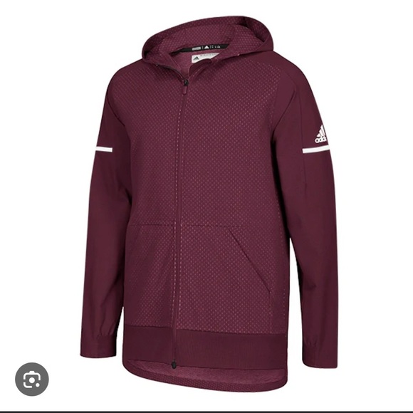 Adidas Men’s Maroon Squad Jacket | Size M | Excellent Condition - Picture 1 of 9